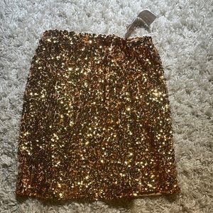 Gold costume skirt